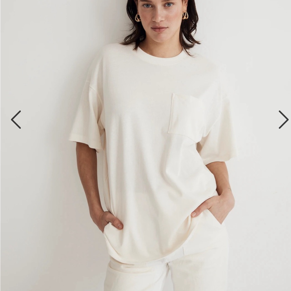 Madewell Garment Dyed Oversize Pocket Tee